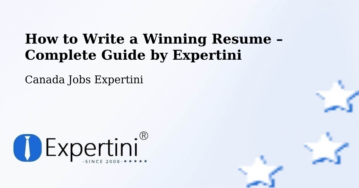 Resume Writing Guide for Job Seekers – Wingham - Wingham, Canada Jobs Expertini